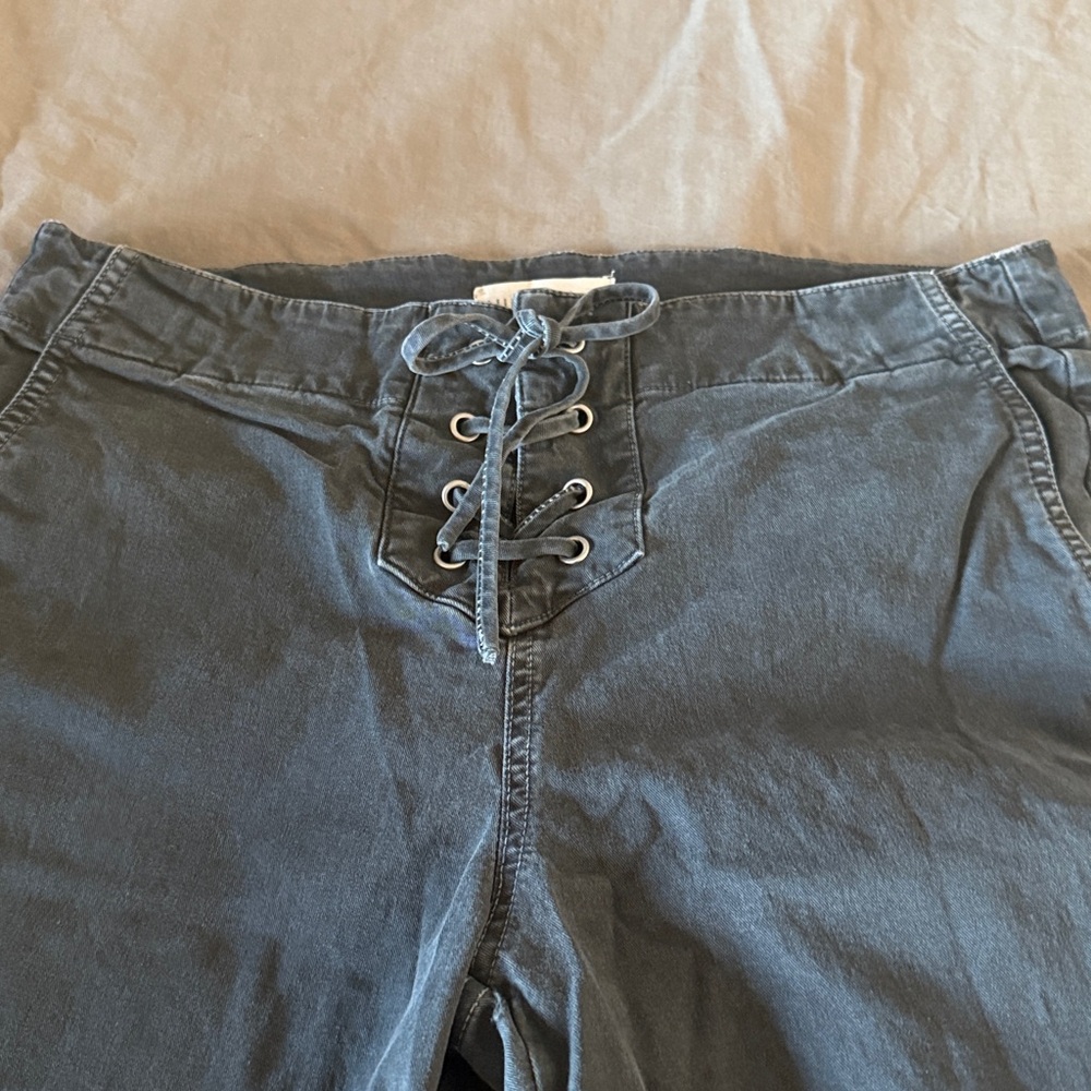 Nili Lotan Charcoal Vianca Flare Jeans - Picture 2 of 8